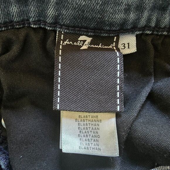 7 For All Mankind Jeans Men's 31 x 32 Blue Ronnie Luxe Performance Dk Wash Fade - Picture 4 of 16